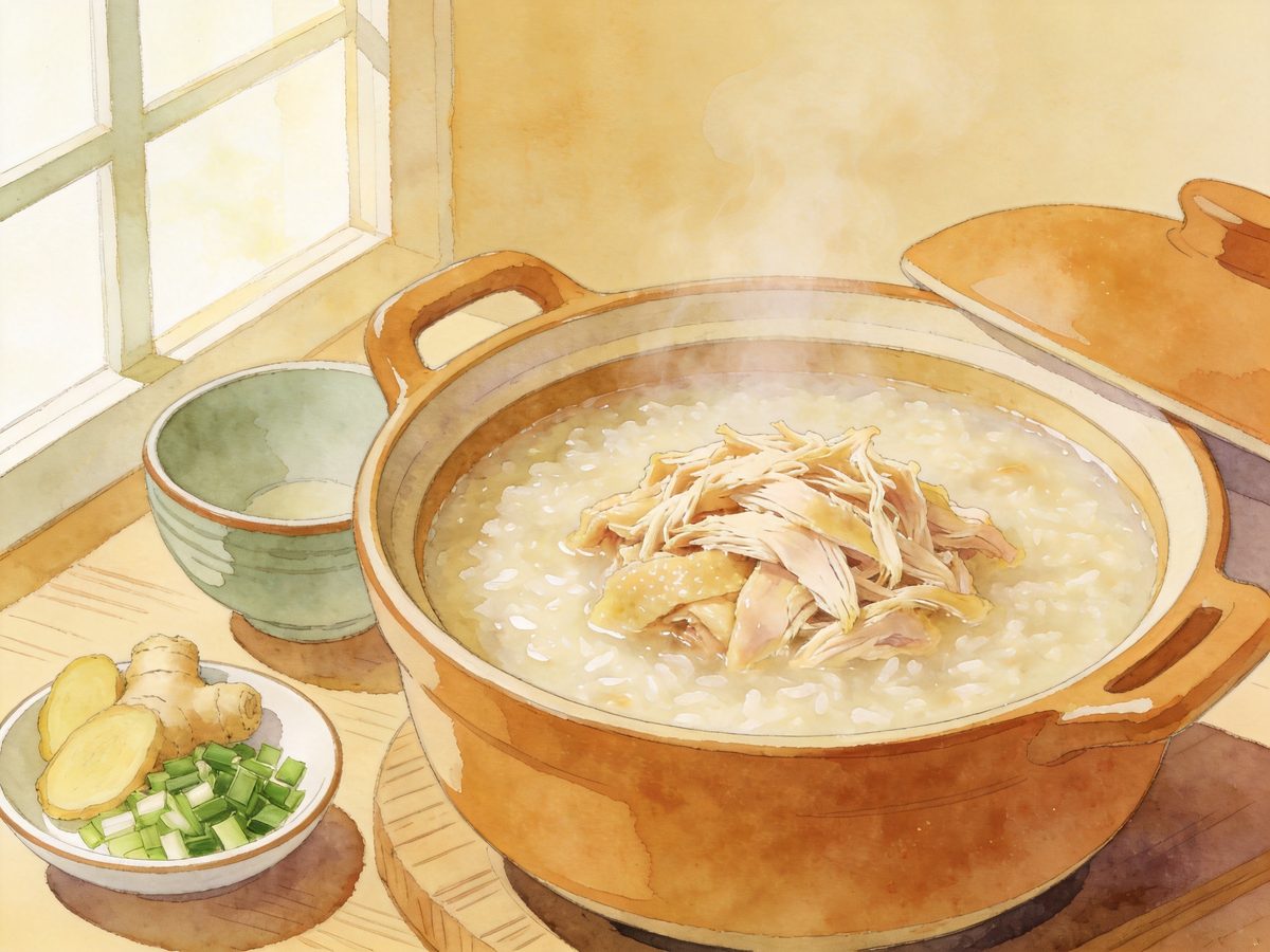 Easy Chicken Congee: 5 Ingredients, One Pot