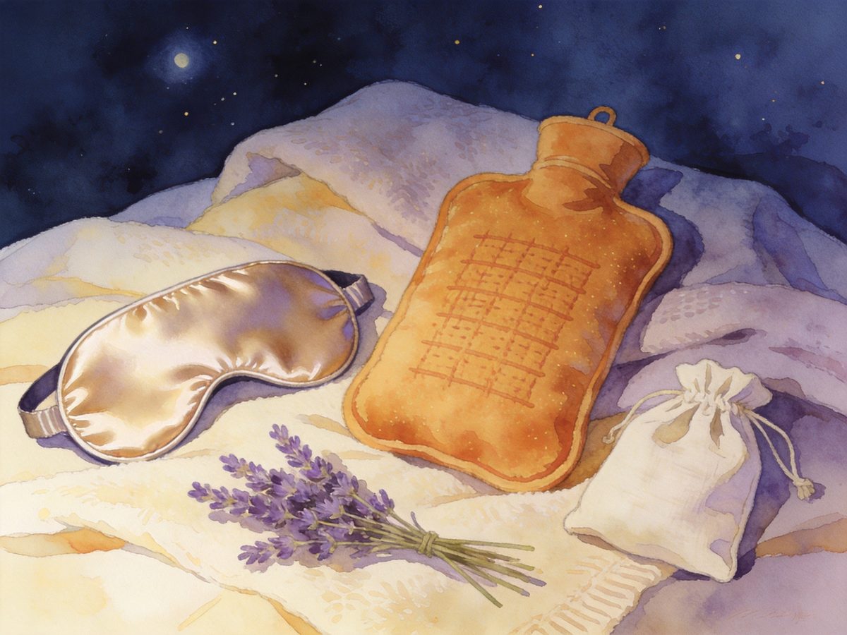 Eye Masks, Warmth, and Evening Rituals: A Calmer Bedtime